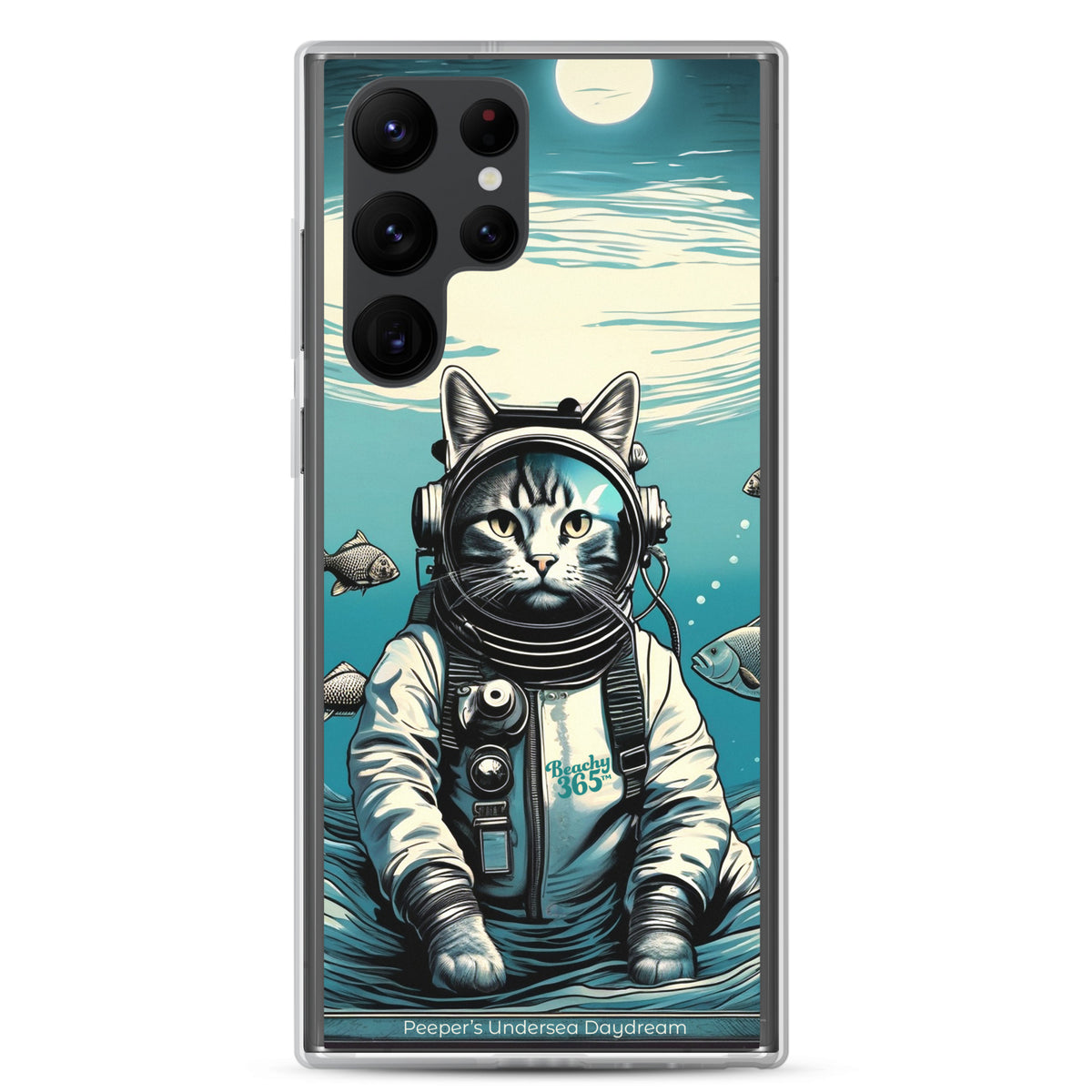 Peeper the Cat's Undersea Daydream Samsung Phone Case