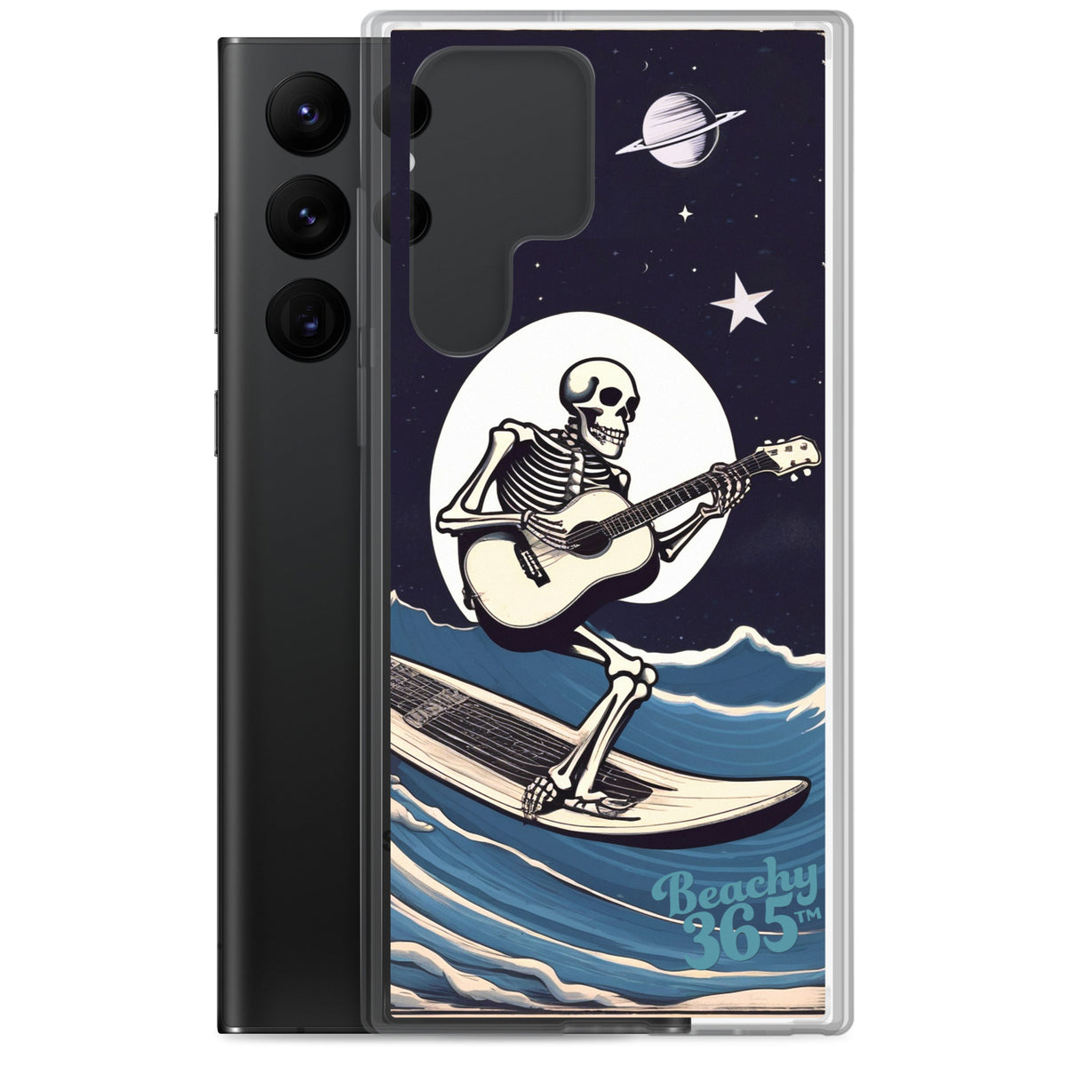 Skeleton Playing Guitar Surfing Samsung Phone Case