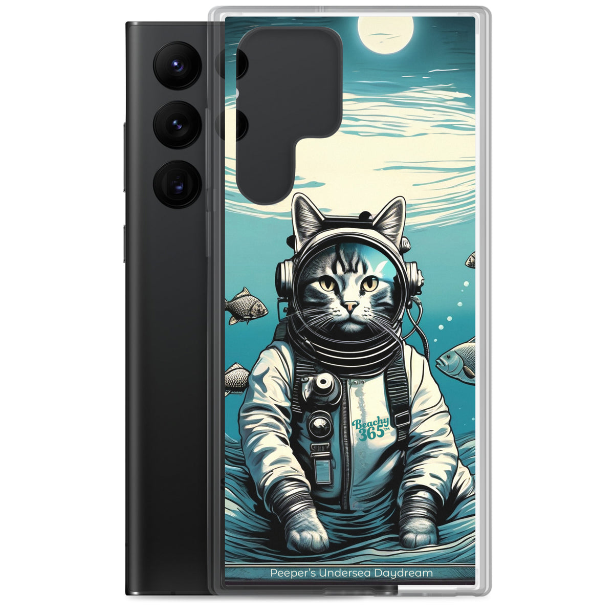 Peeper the Cat's Undersea Daydream Samsung Phone Case