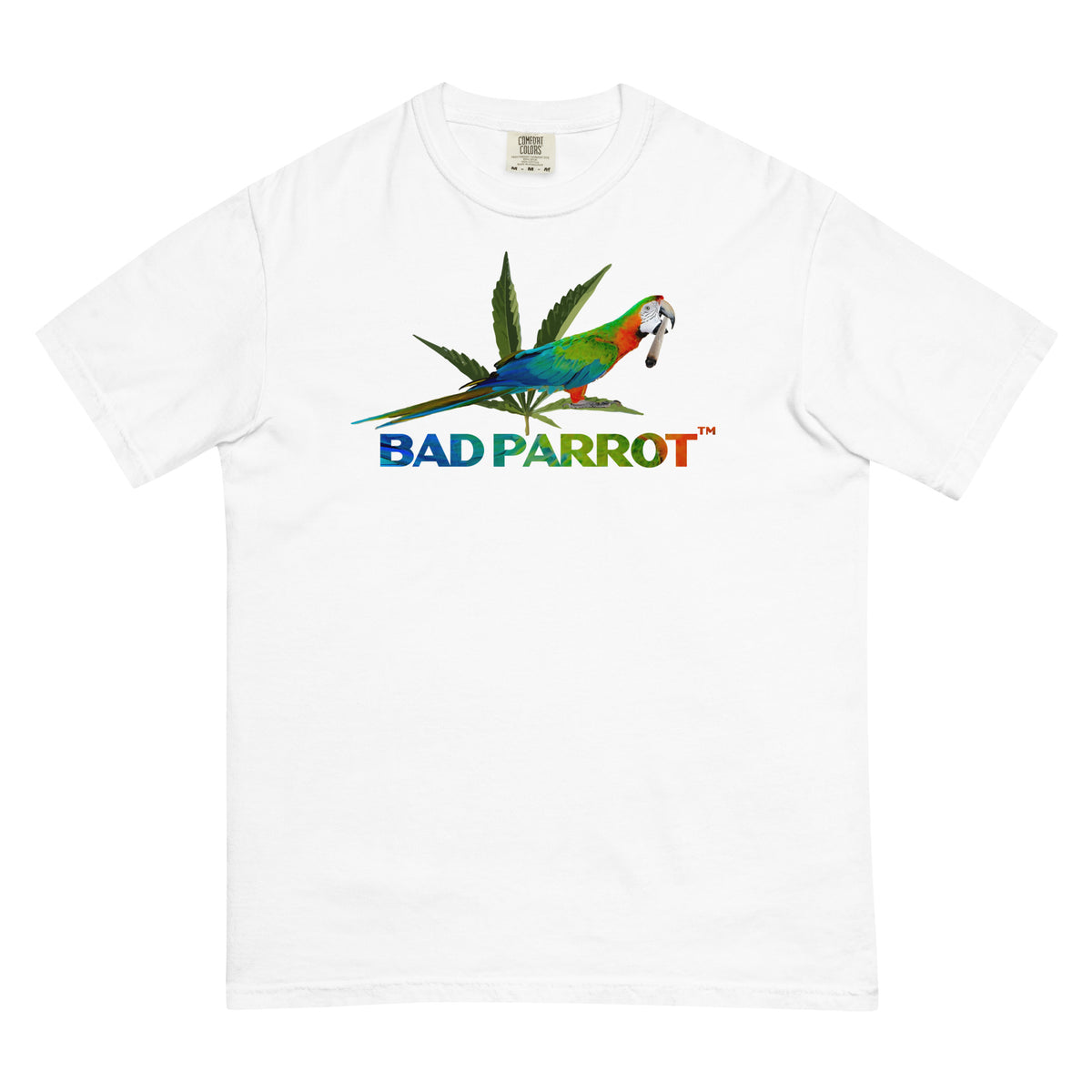 Bad Parrot Cannabis Logo Comfort Colors Tee