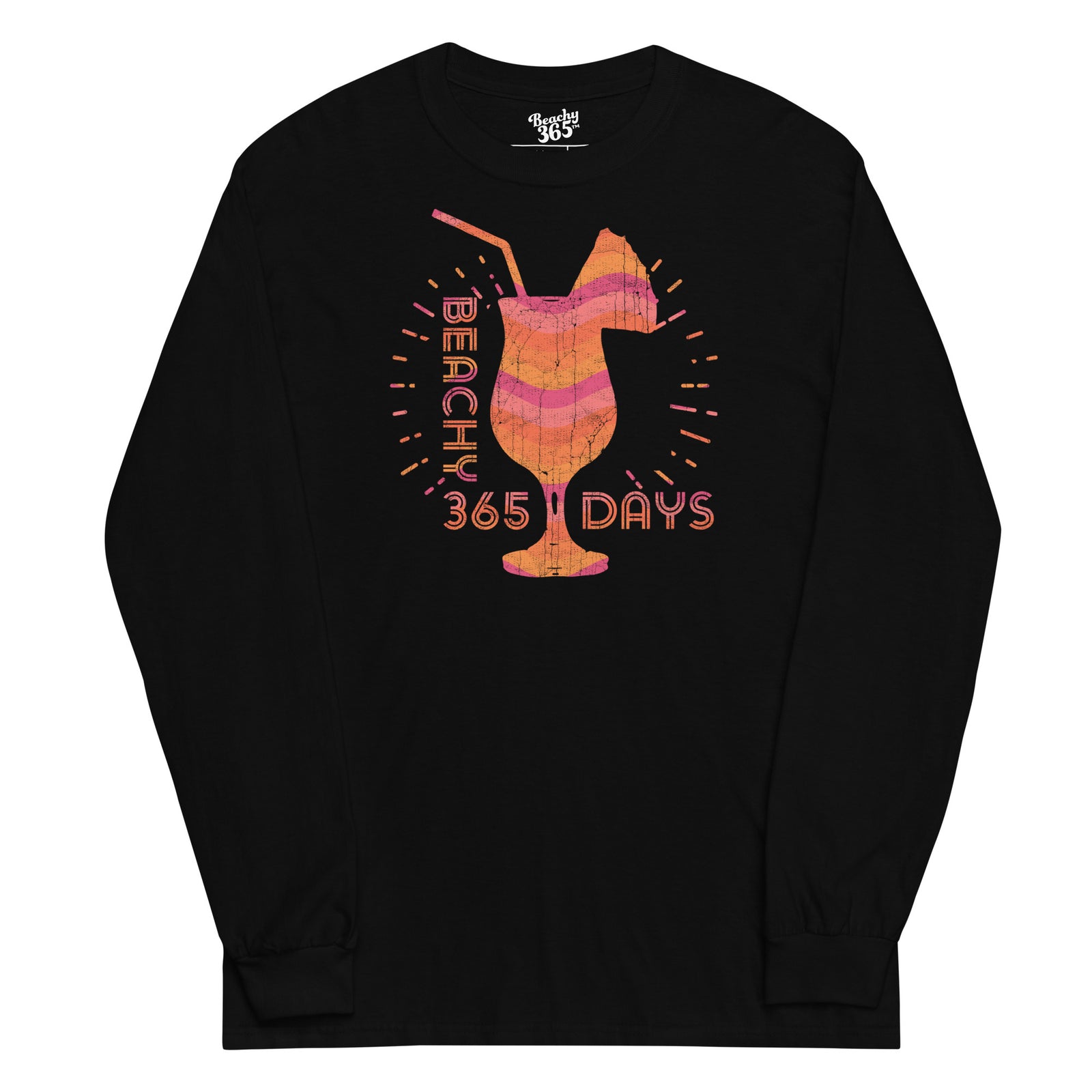 Tropical Sunset Drink Long Sleeve Tee