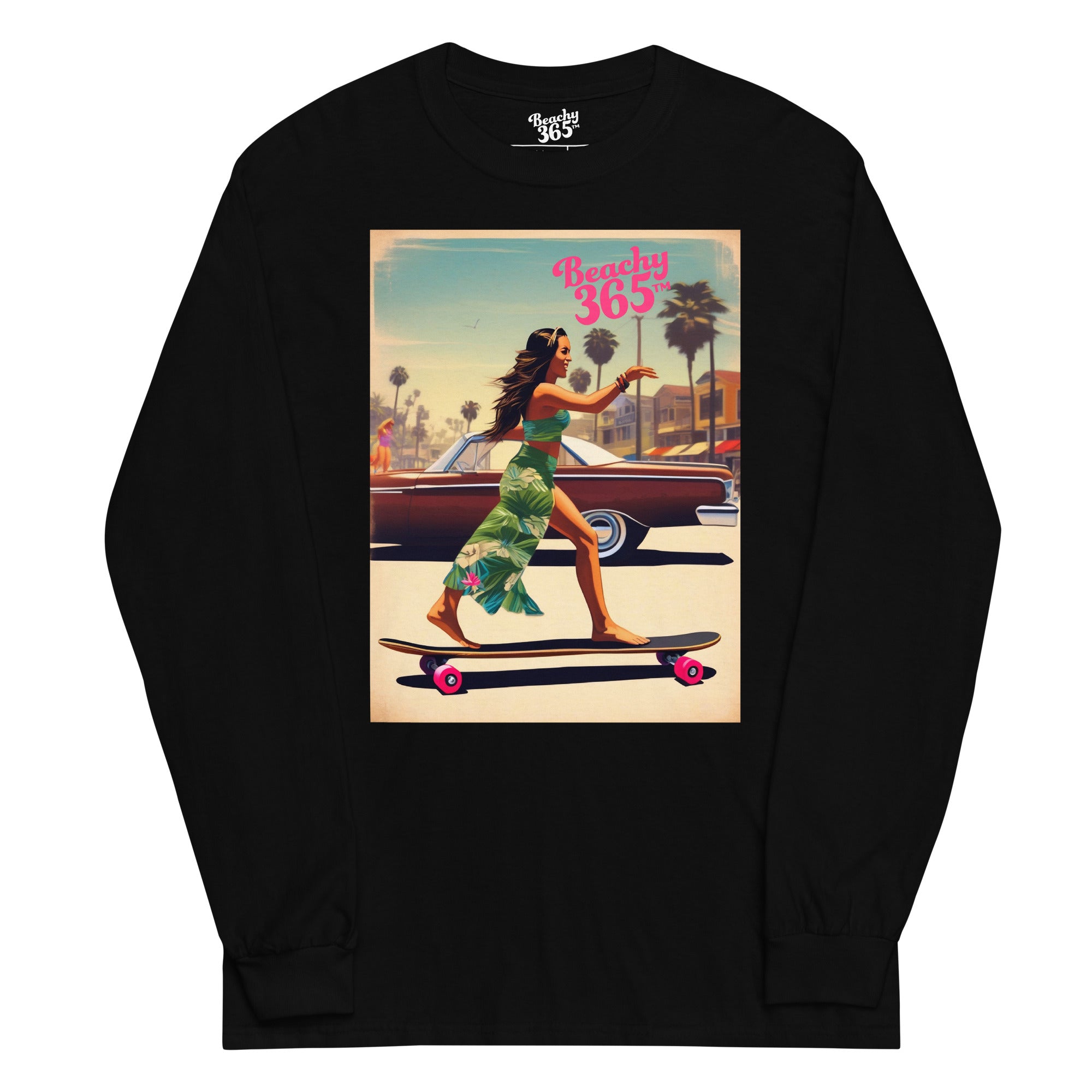 Skate Like an Egyptian - Longboard Dancer Long Sleeve Tee