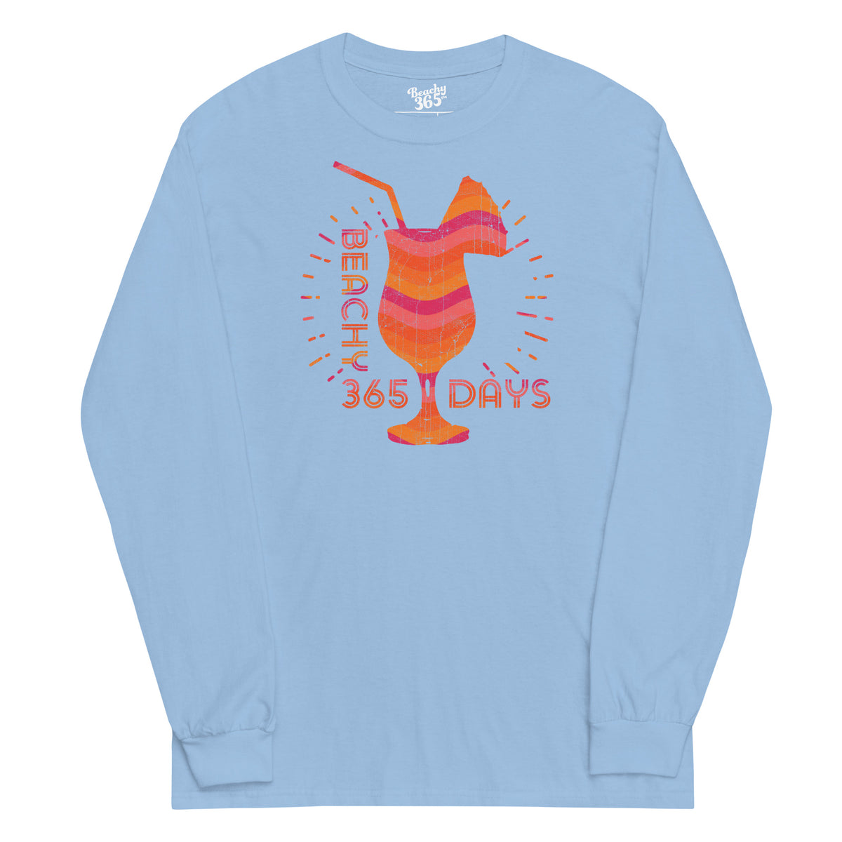 Tropical Sunset Drink Long Sleeve Tee