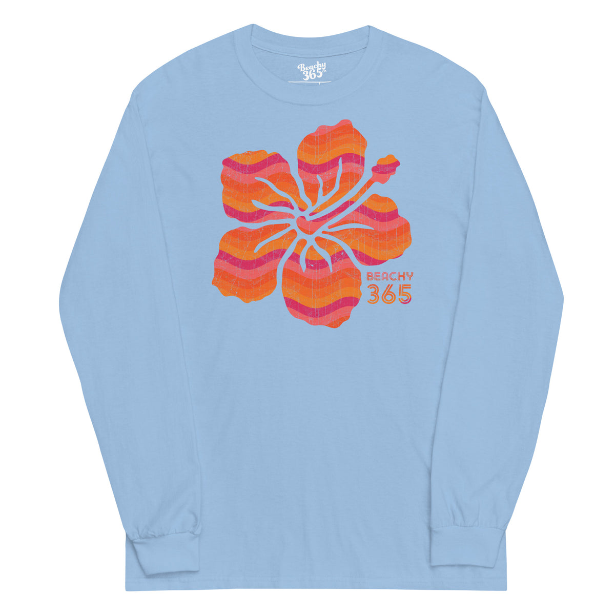 Tropical Sunset Flower Long Sleeve Tee