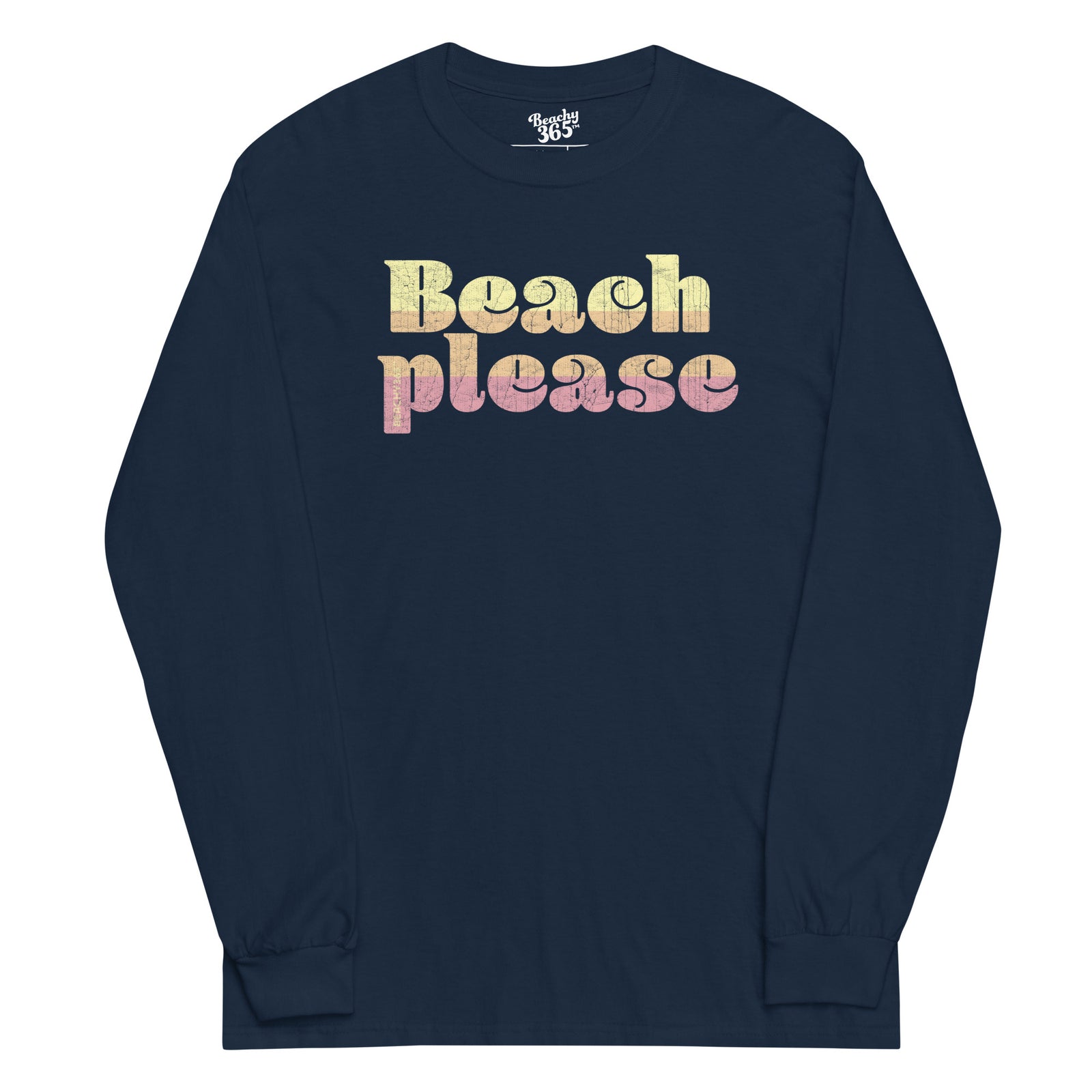 Beach Please Vintage Long Sleeve Tee