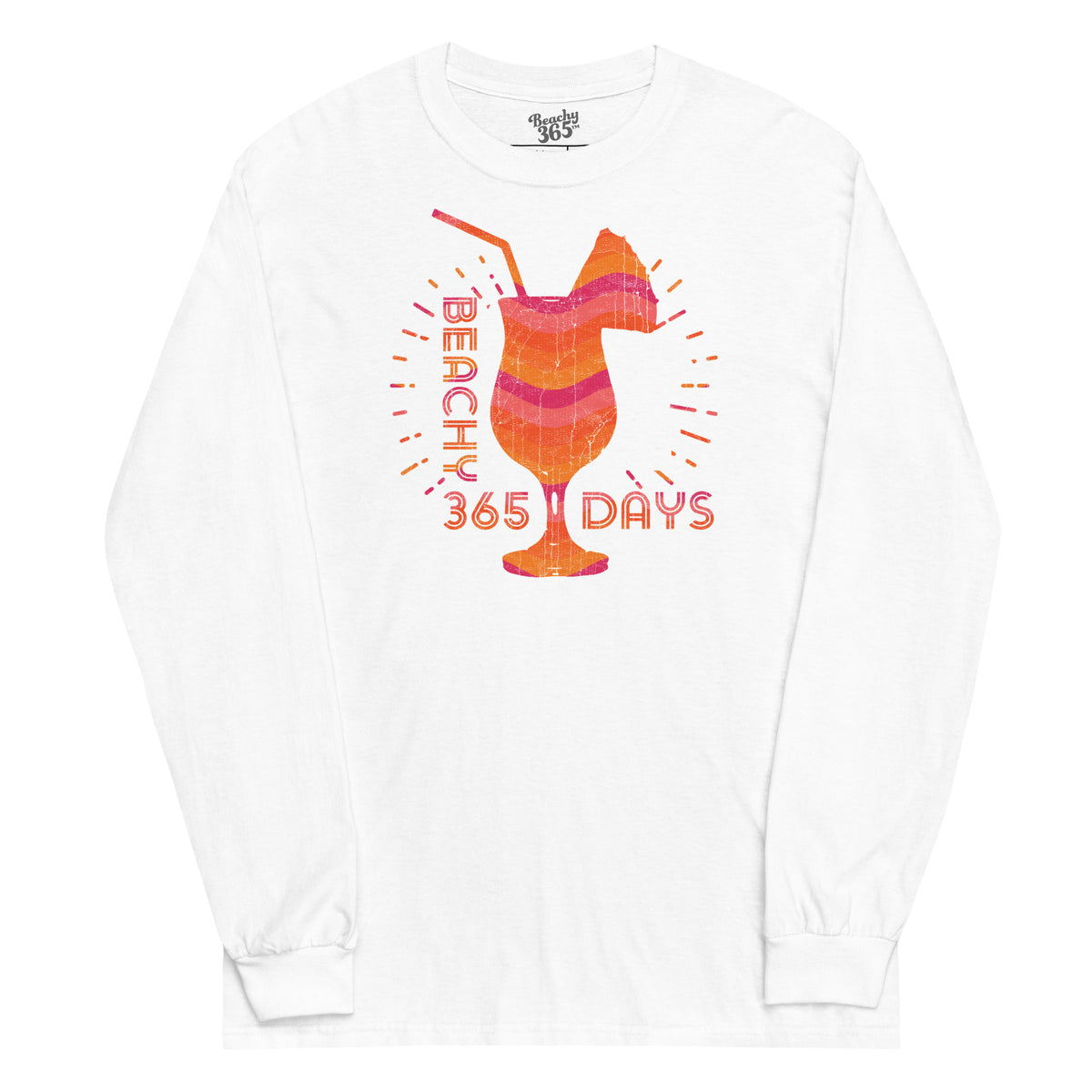 Tropical Sunset Drink Long Sleeve Tee
