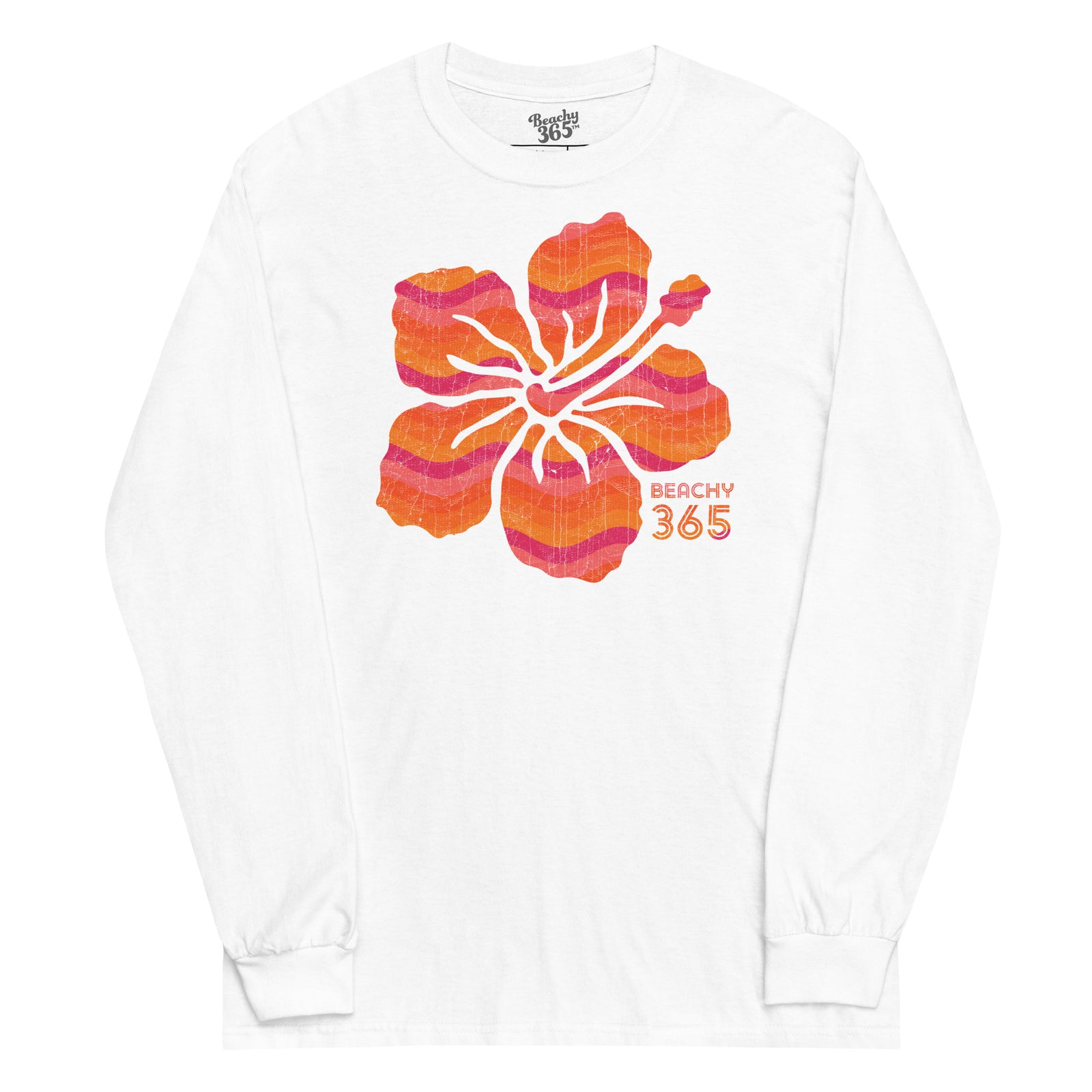 Tropical Sunset Flower Long Sleeve Tee