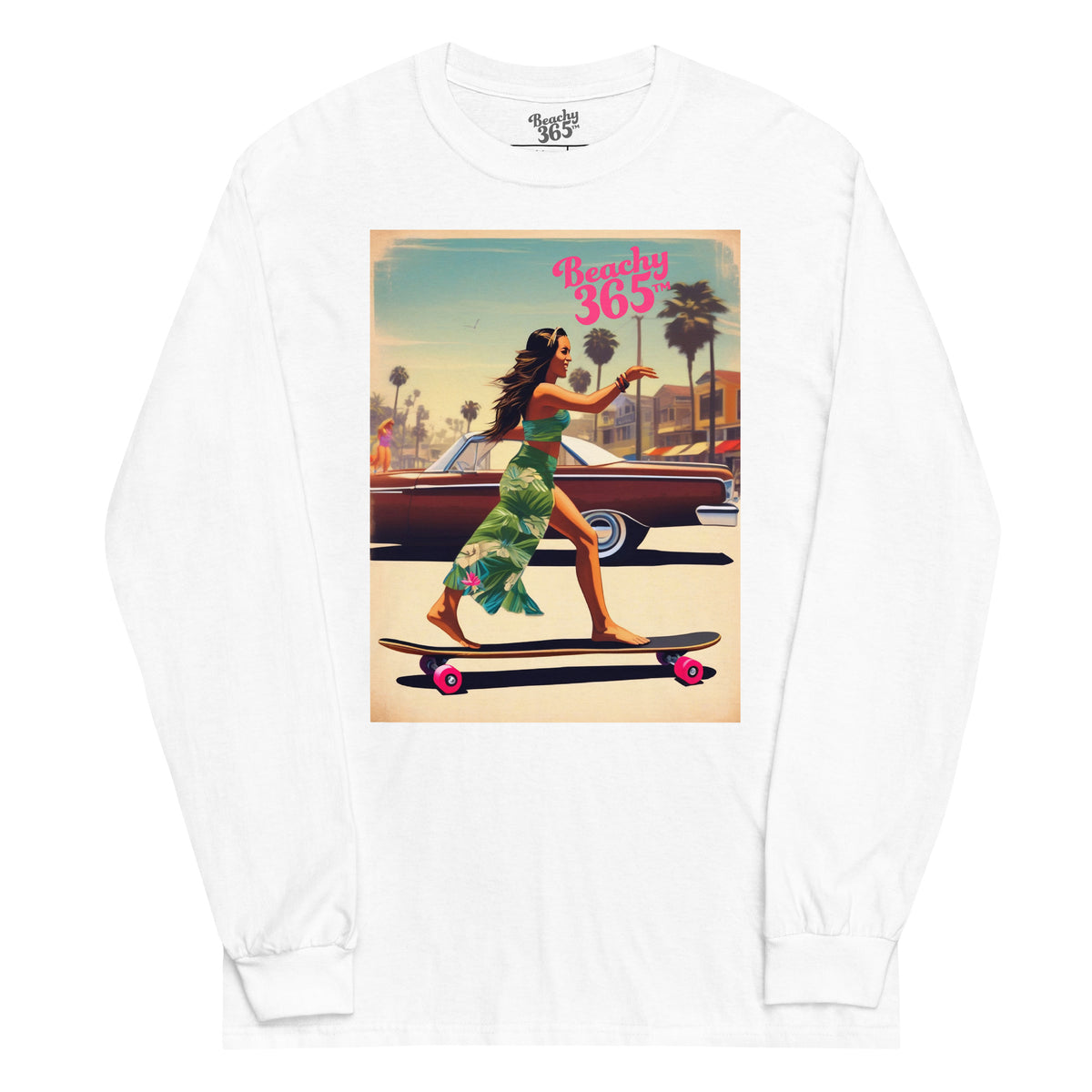 Skate Like an Egyptian - Longboard Dancer Long Sleeve Tee