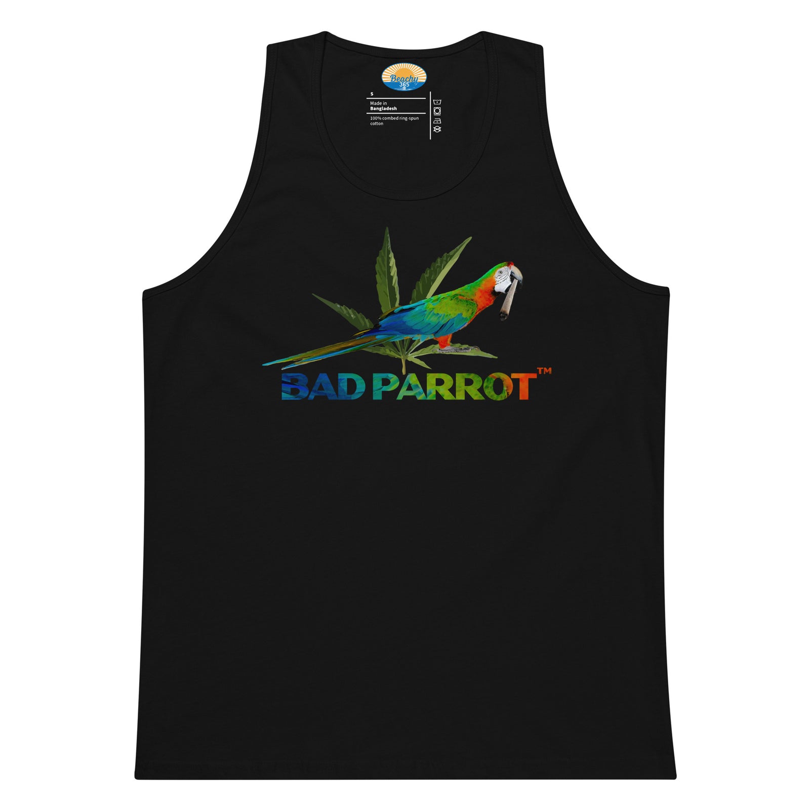 Bad Parrot Cannabis Logo Men’s Tank