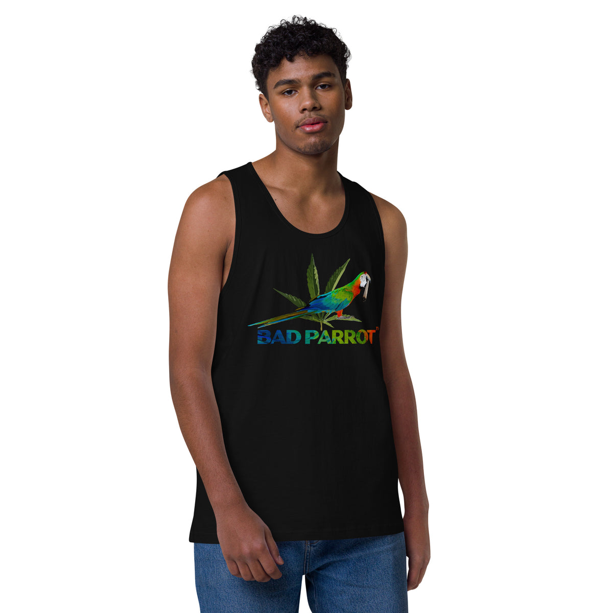 Bad Parrot Cannabis Logo Men’s Tank