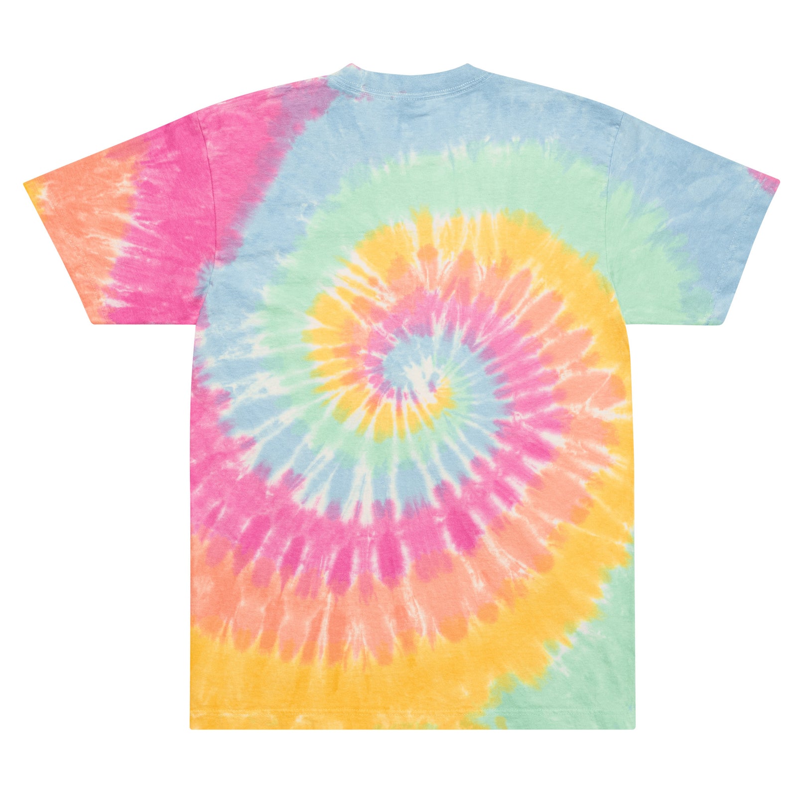 Oversized Sherbet Rainbow Tie-Dye Tee