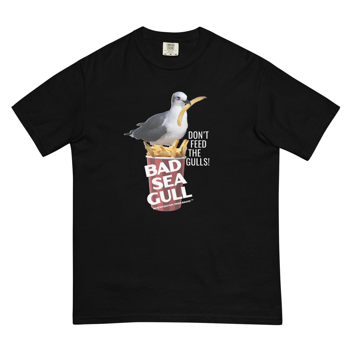 Bad Seagull Jumbo Fries Logo Comfort Colors Tee