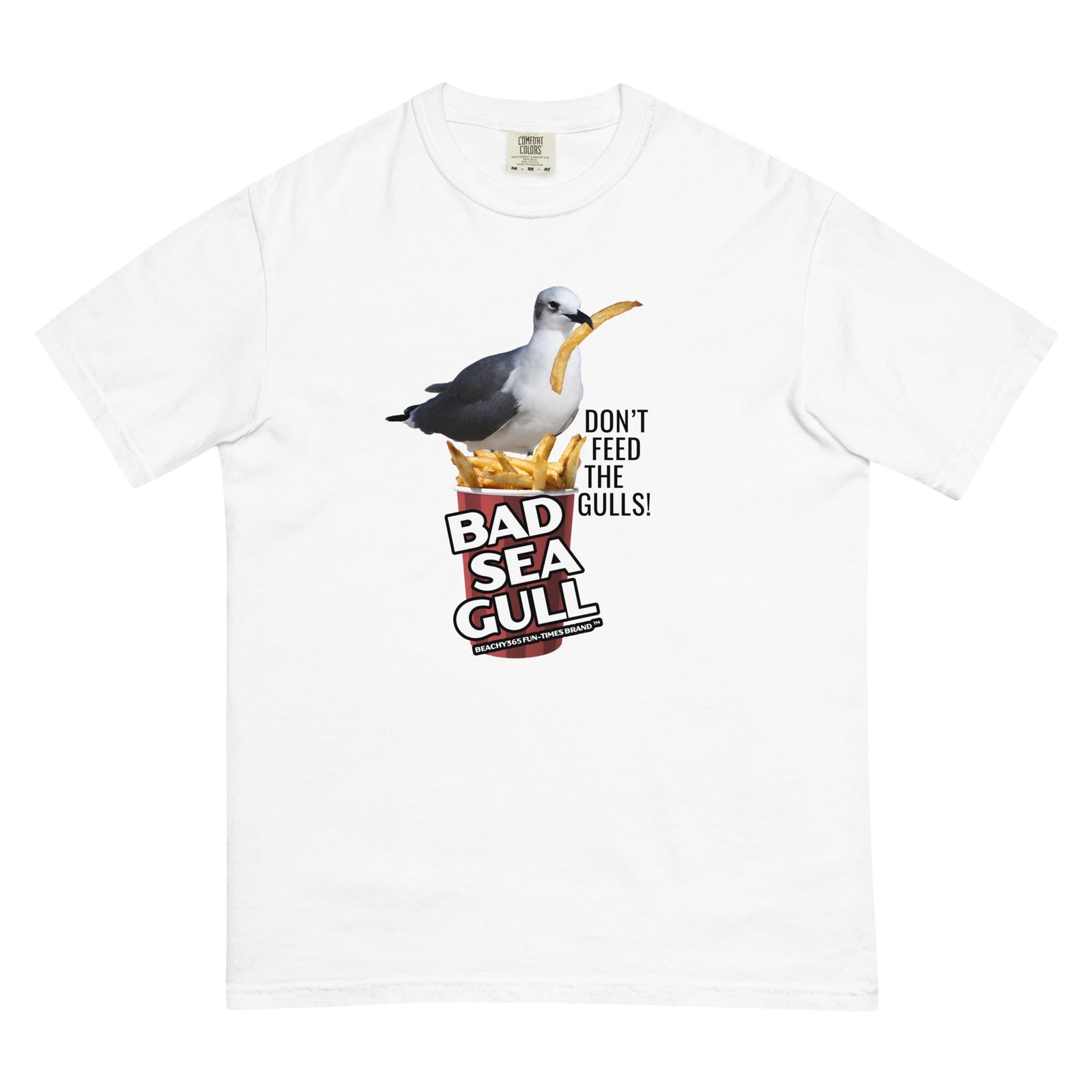 Bad Seagull Jumbo Fries Logo Comfort Colors Tee