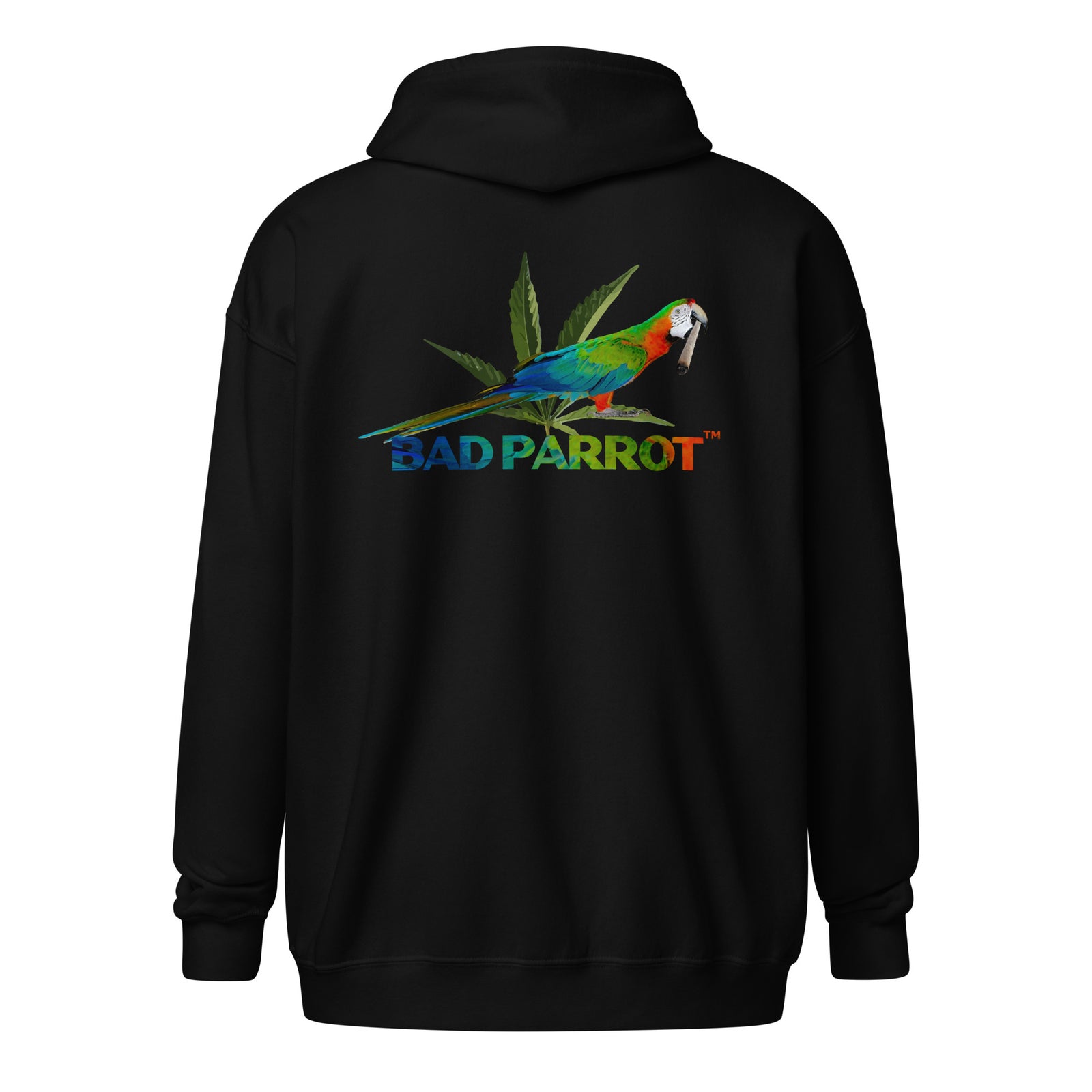 Bad Parrot Cannabis Logo Zip Hoodie