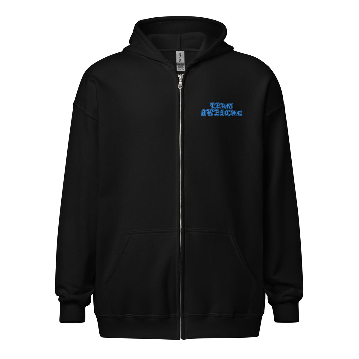 Team Awesome Embroidered Zip Hoodie