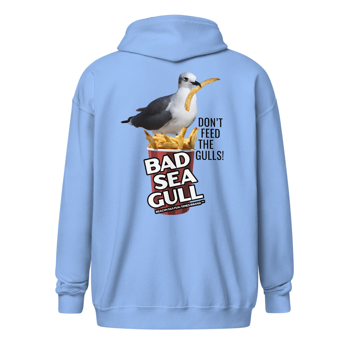 Bad Seagull Jumbo Fries Logo Zip Hoodie