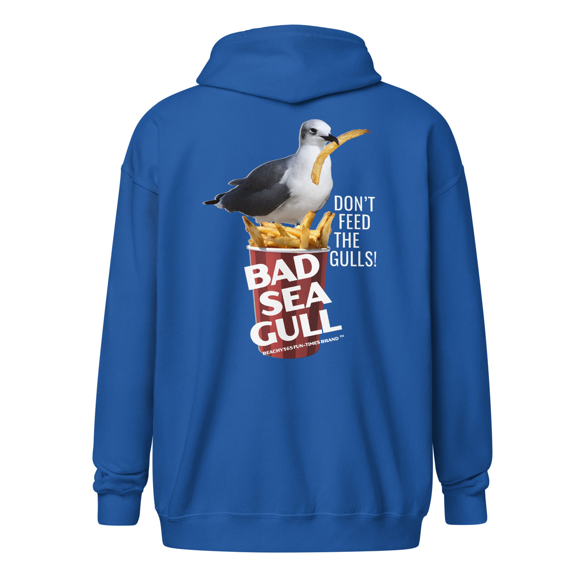 Bad Seagull Jumbo Fries Logo Zip Hoodie