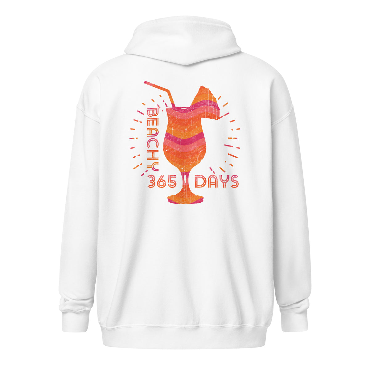Tropical Sunset Drink Zip Hoodie