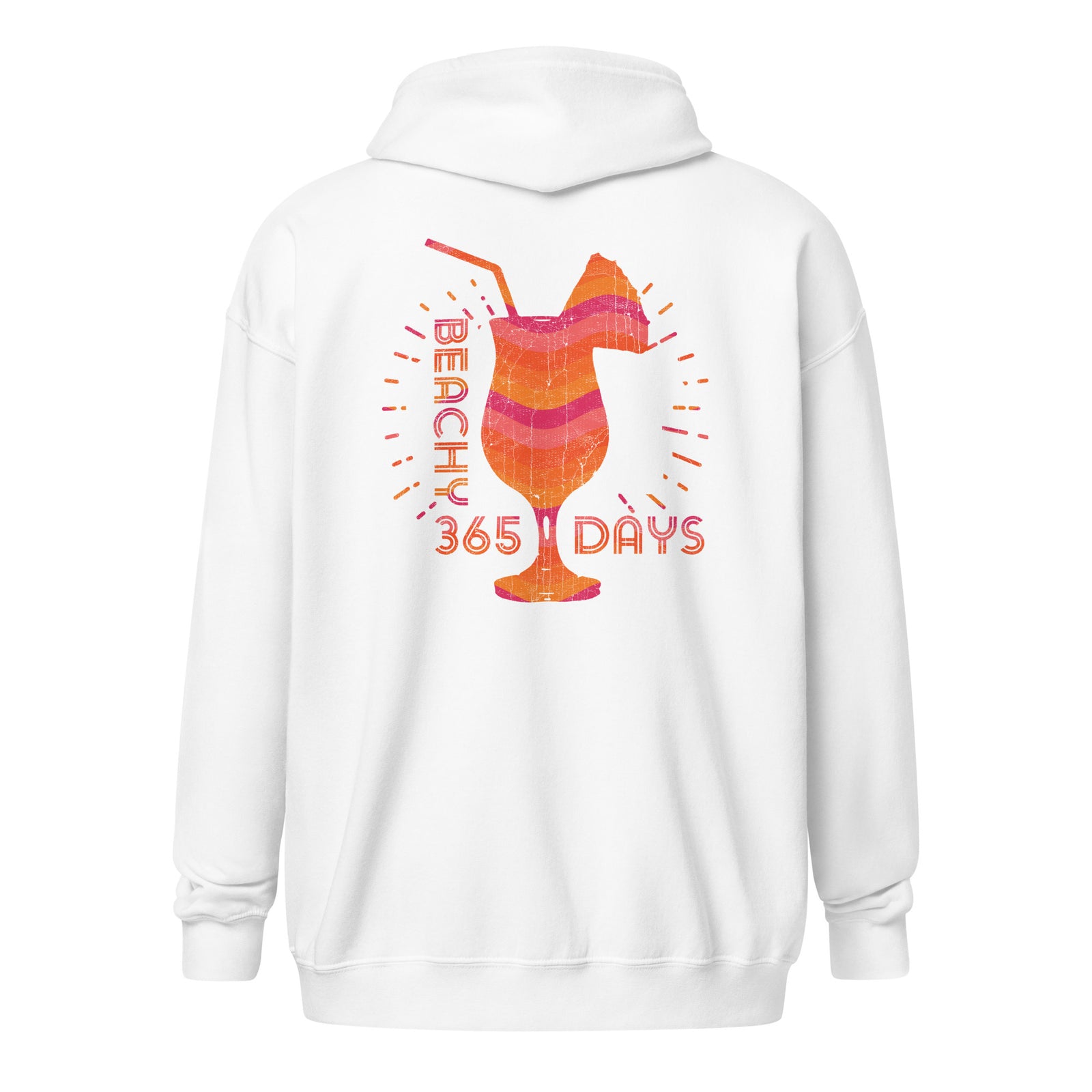 Tropical Sunset Drink Zip Hoodie
