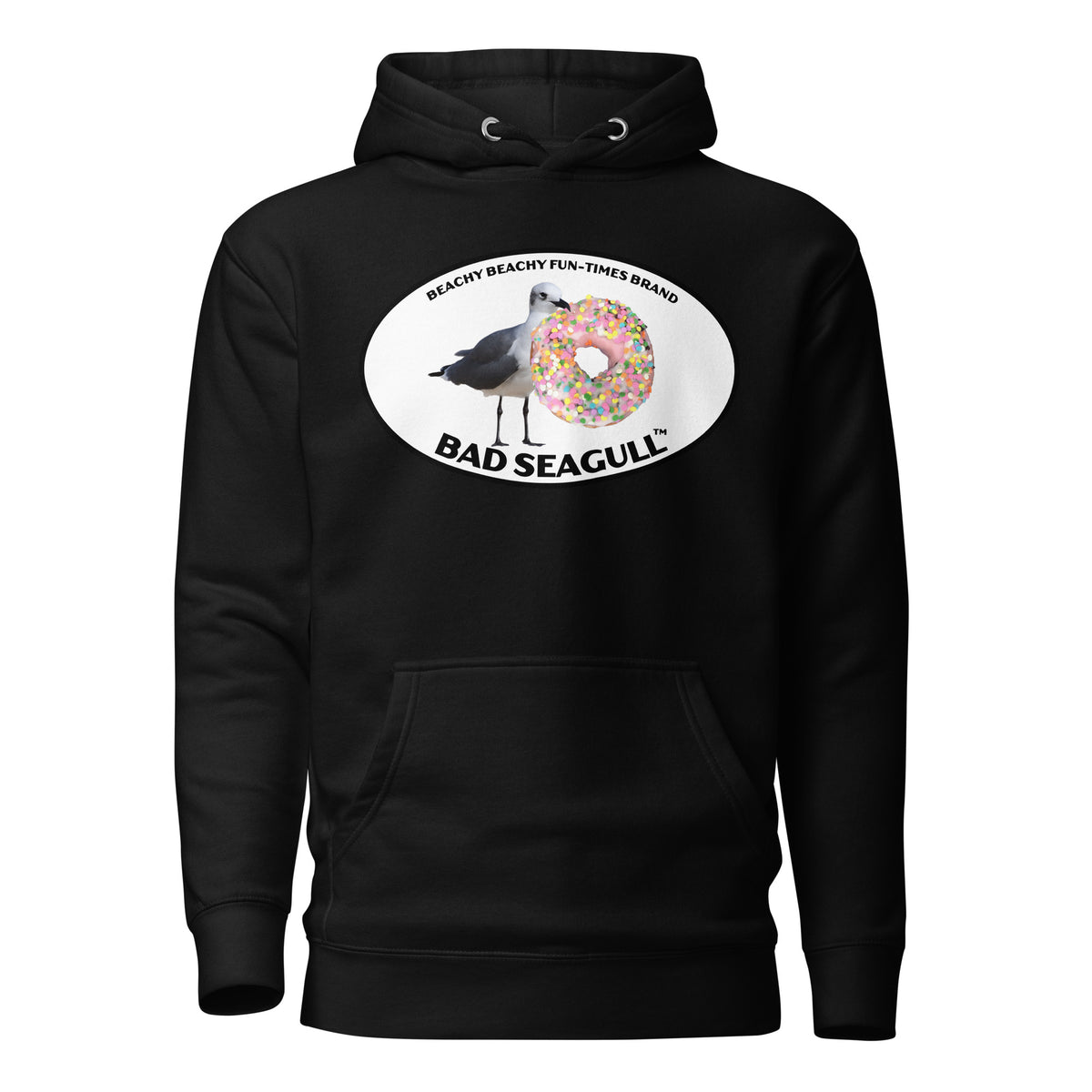 Bad Seagull with Doughnut Hoodie