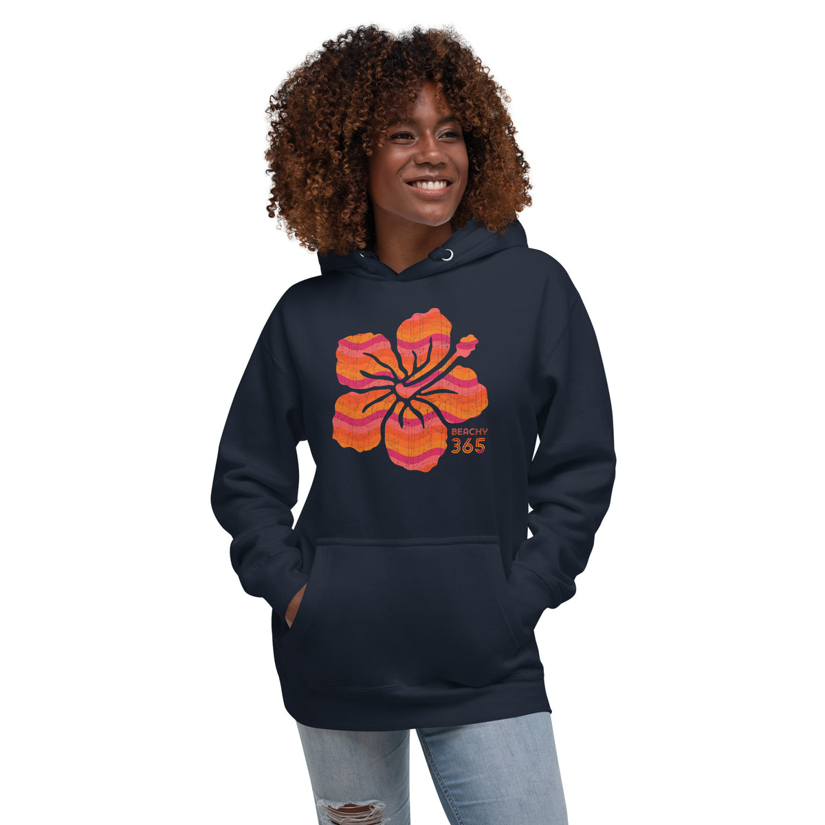 Tropical Sunset Flower Hoodie