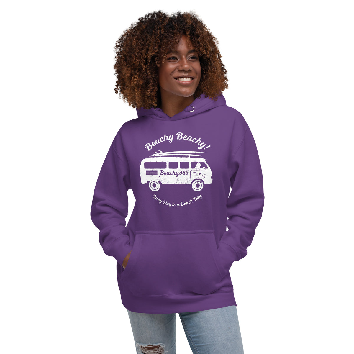 Beachy Beachy Vintage Surfbus Cat Hoodie