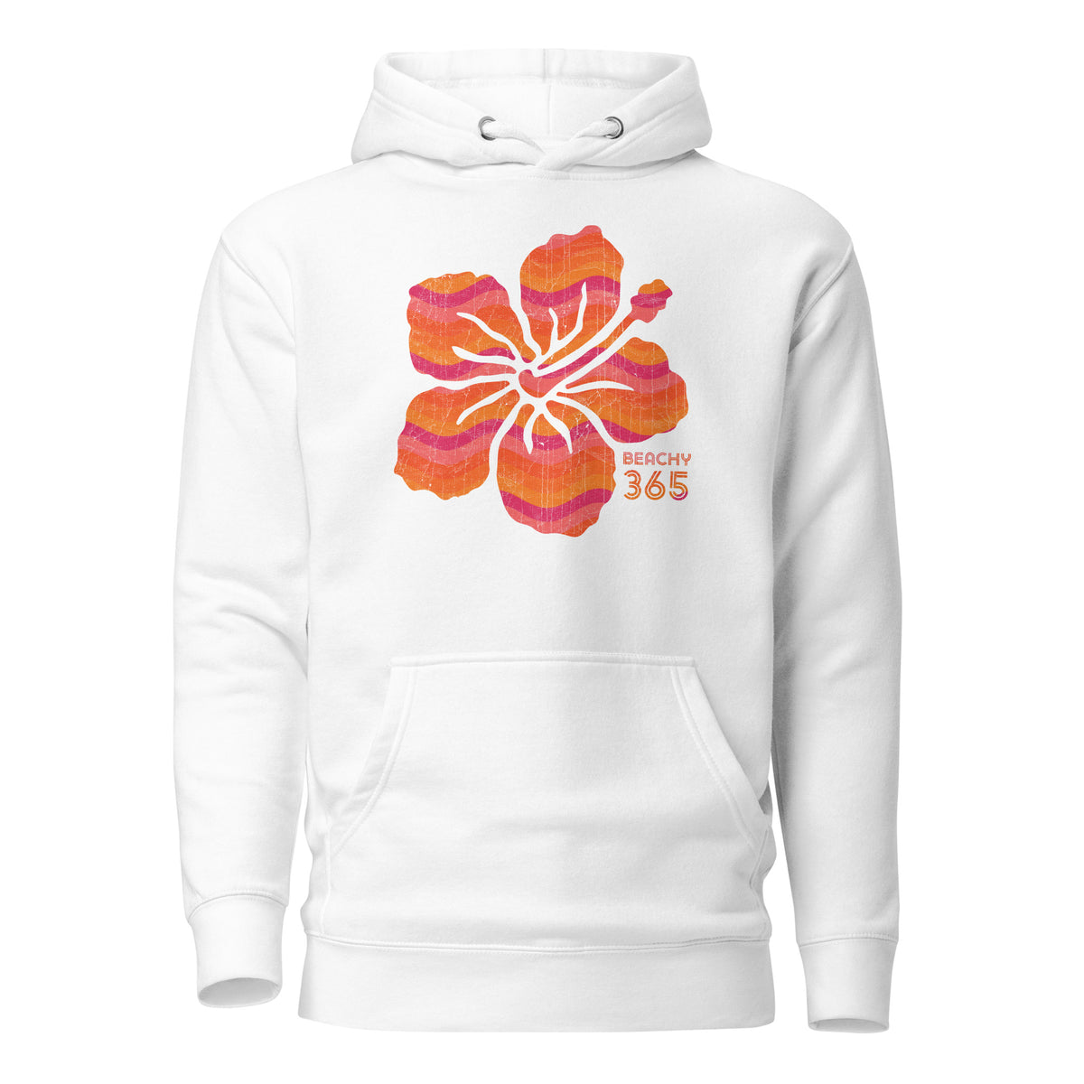 Tropical Sunset Flower Hoodie