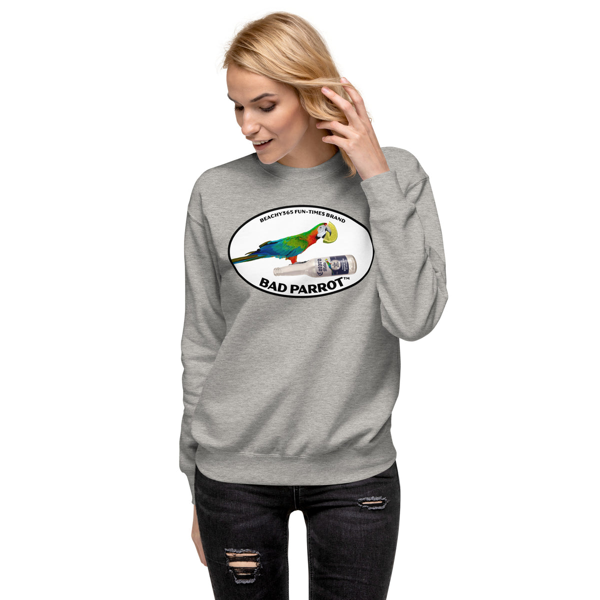 Bad Parrot with Beer and Lime Fleece Pullover