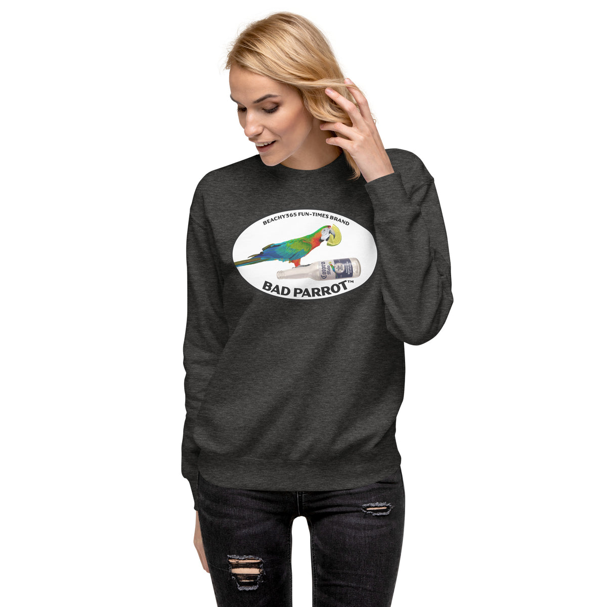 Bad Parrot with Beer and Lime Fleece Pullover