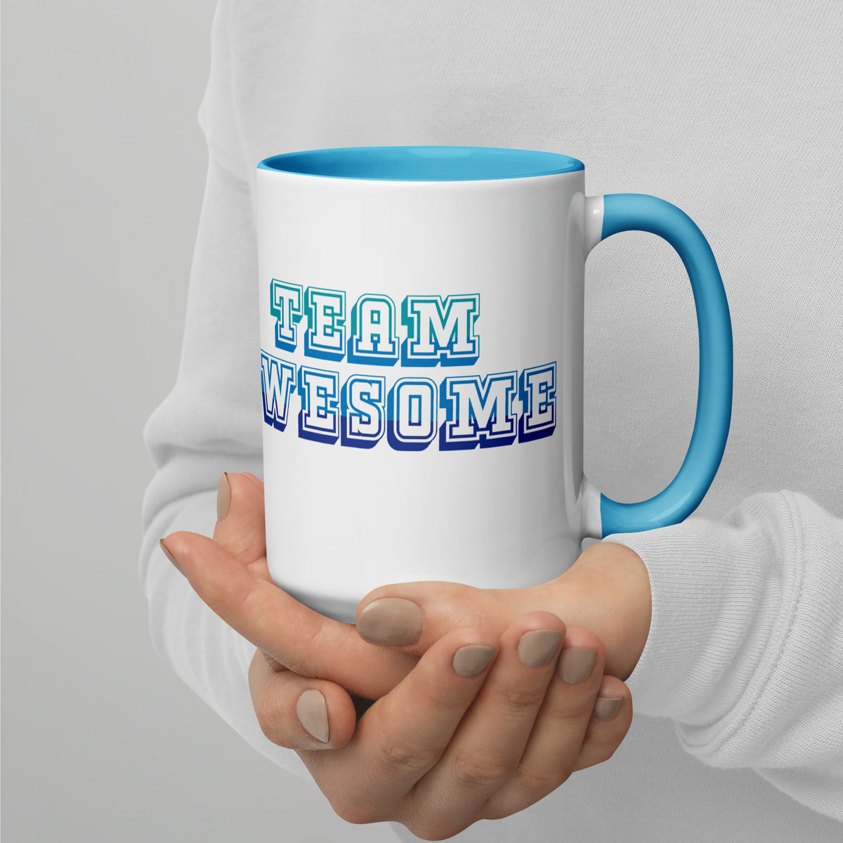 Team Awesome Mug with Blue Accents
