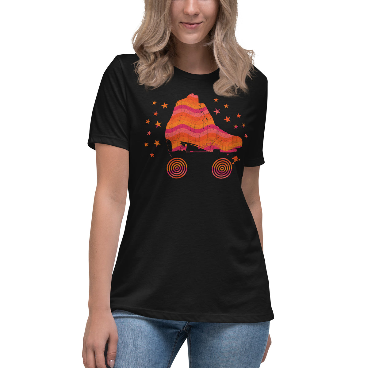 Disco Skate Women's Relaxed Tee - Tropical Sunset