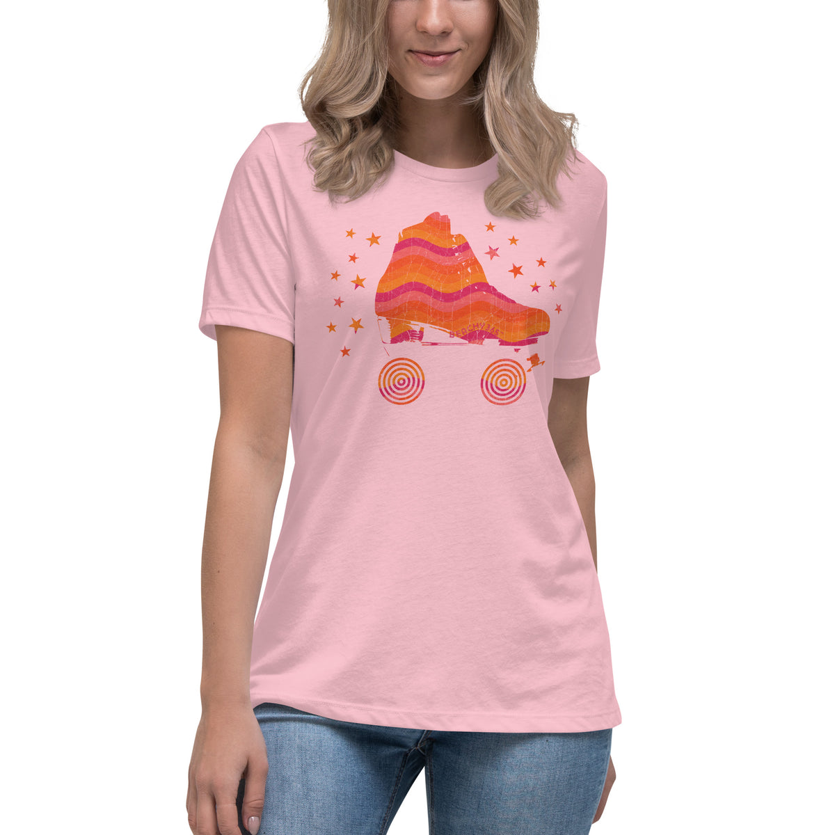 Disco Skate Women's Relaxed Tee - Tropical Sunset