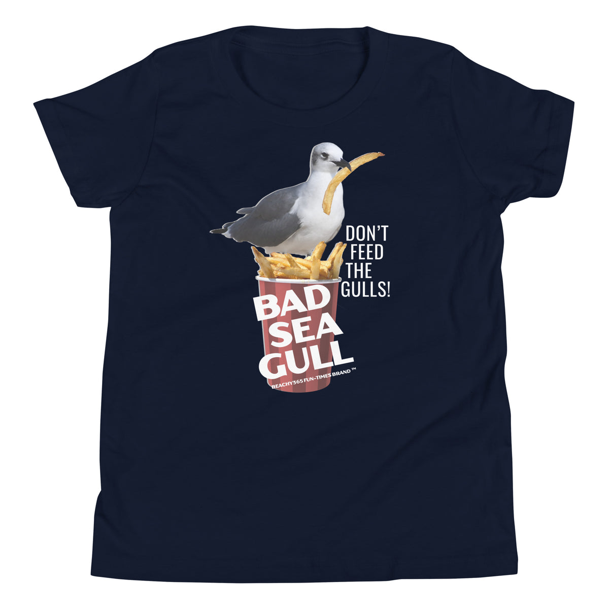 Bad Seagull Jumbo Fries Logo Kids Tee