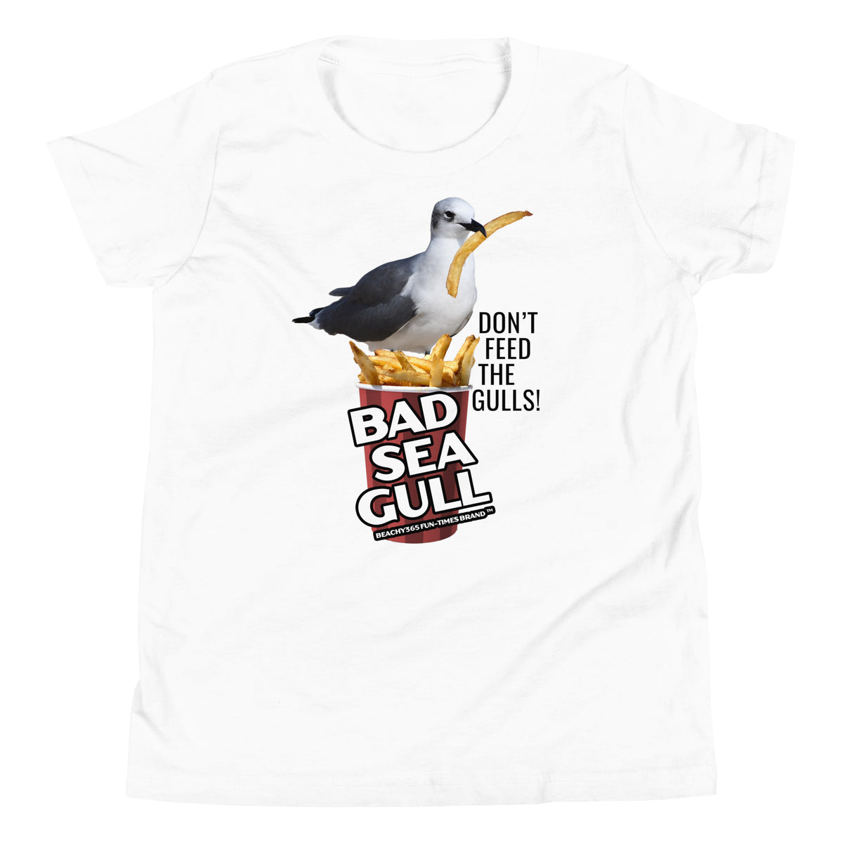 Bad Seagull Jumbo Fries Logo Kids Tee