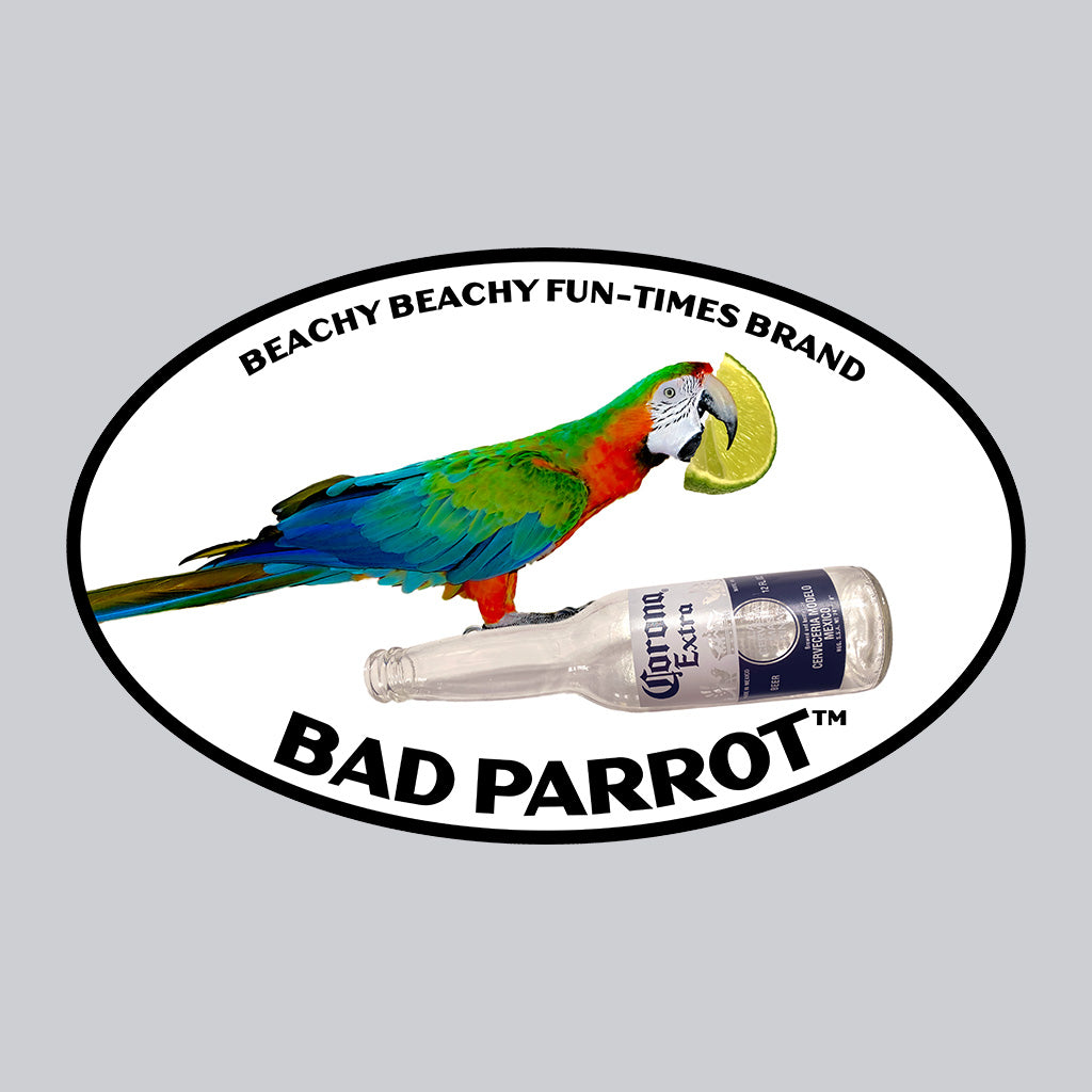 Bad Parrot with Beer and Lime Tee - Back Print
