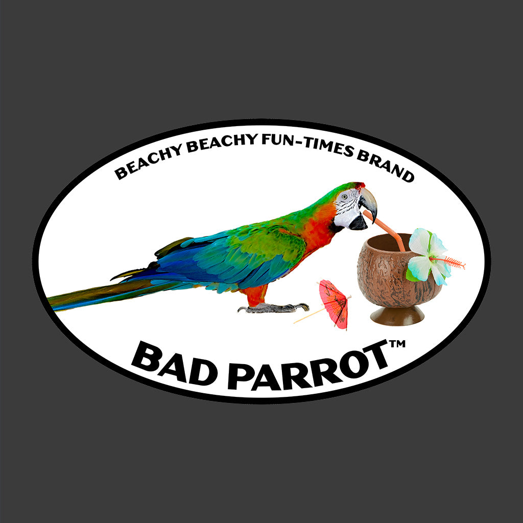 Bad Parrot with Coconut Boat Drink Men/Unisex Sweatshirt