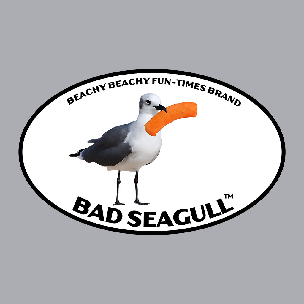 Bad Seagull with Cheese Curl Kids Tee