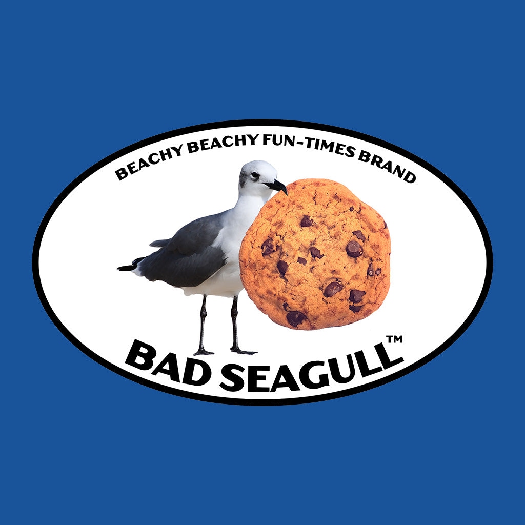 Bad Seagull with Chocolate Chip Cookie Kids Tee