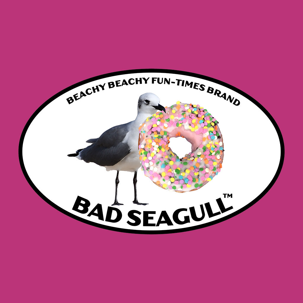Bad Seagull with Doughnut Kids Tee