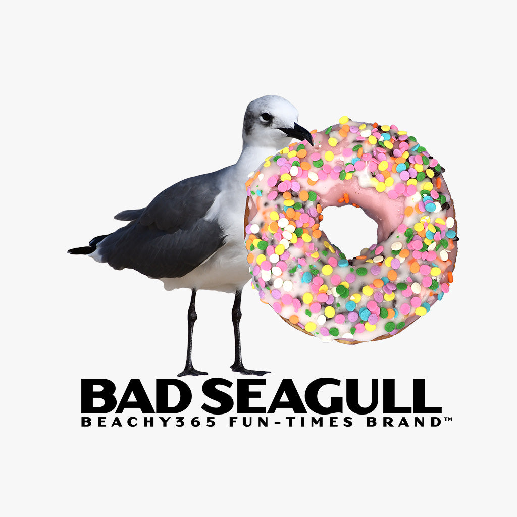 Bad Seagull Jumbo Doughnut Logo Tee