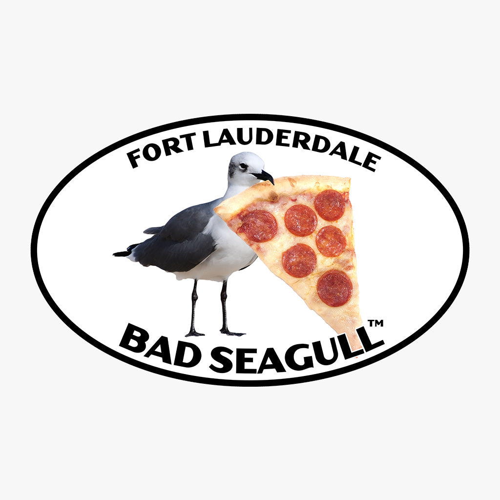 Fort Lauderdale Bad Seagull with Pizza Tee