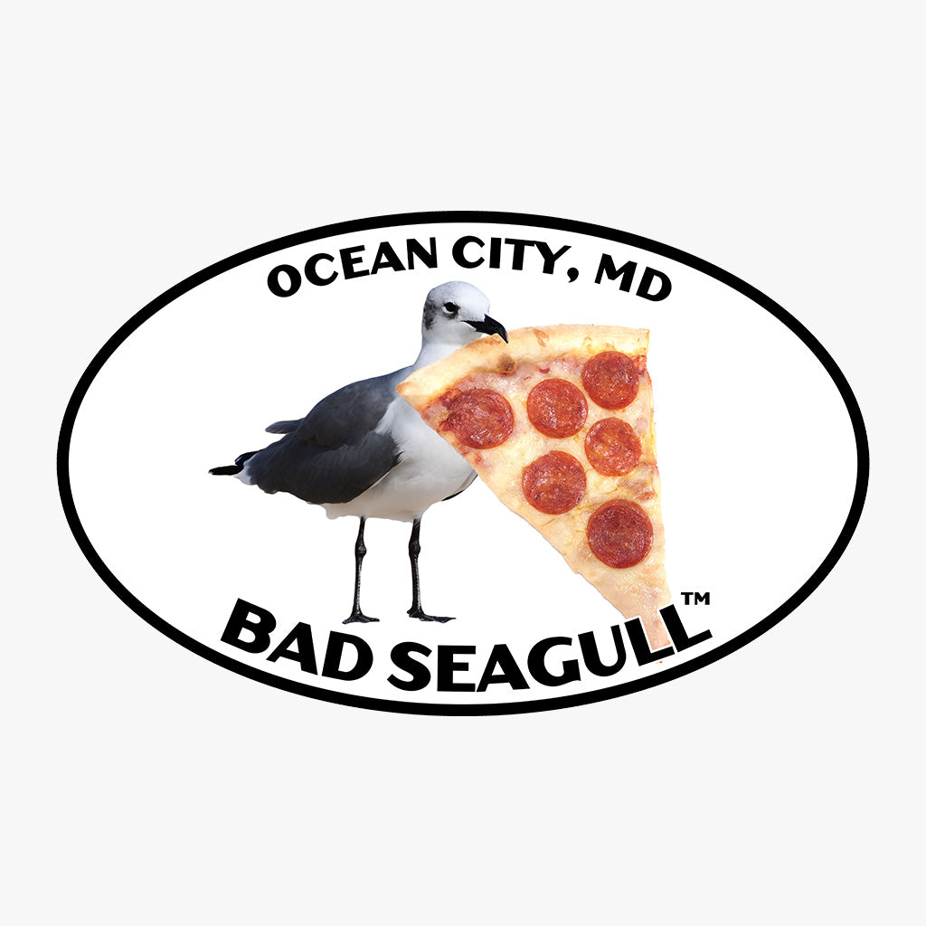 Ocean City Bad Seagull with Pizza Tee