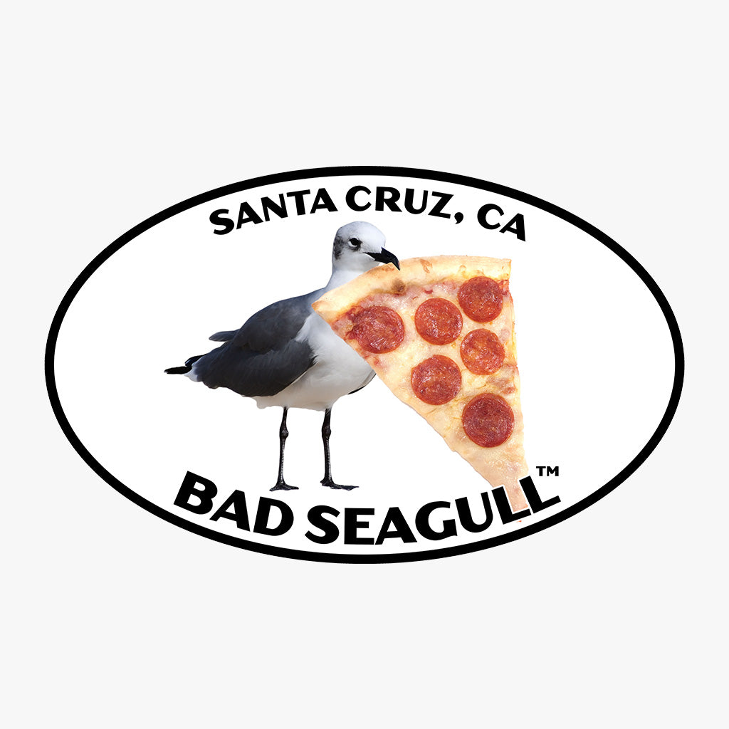 Santa Cruz Bad Seagull with Pizza Tee