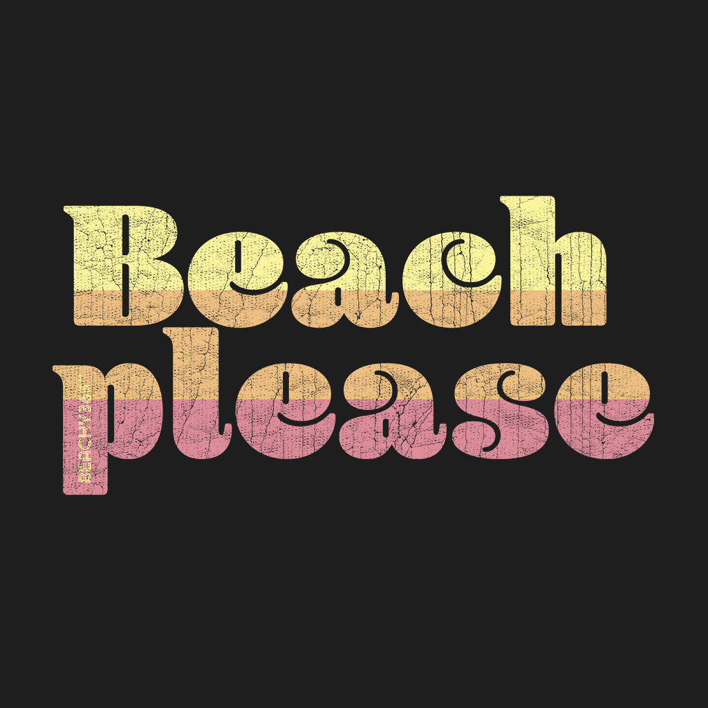 Beach Please Vintage Women's Tri-Blend Racerback Tank