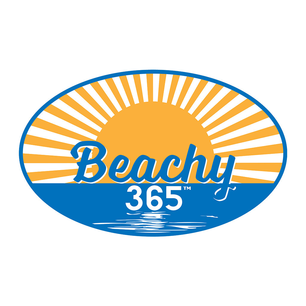 Beachy365 Logo Car Sticker - Oval