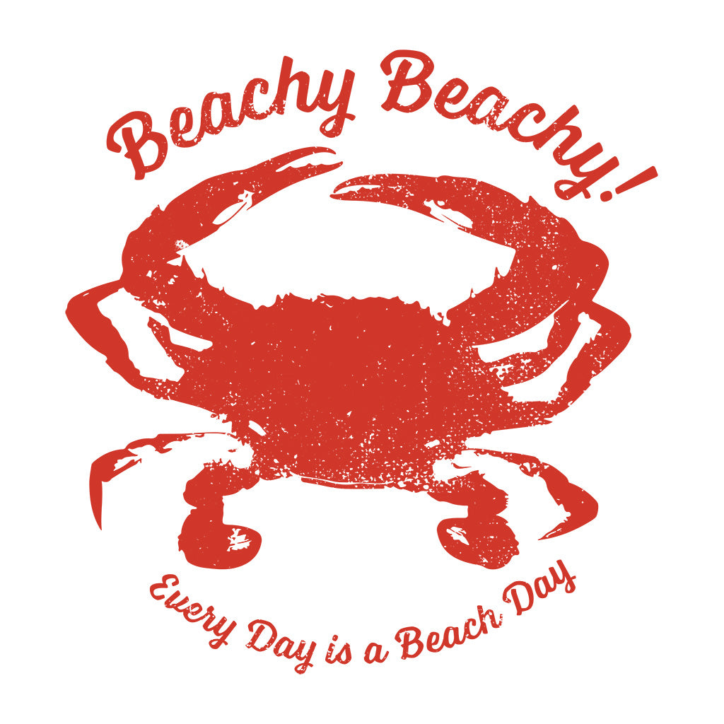 Beachy Beachy Vintage Crab Surf Sticker - Shape Cut