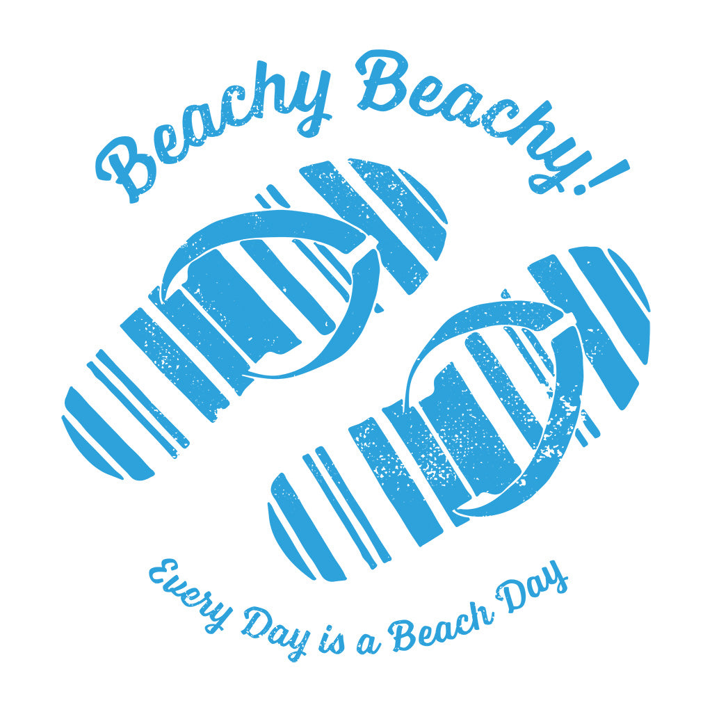 Beachy Beachy Vintage Flip Flops Car Sticker - Shape Cut