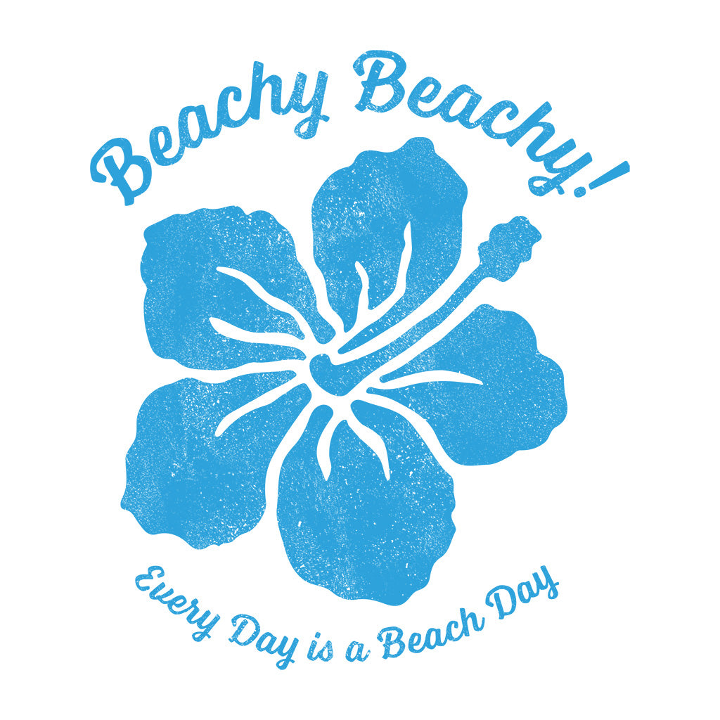Beachy Beachy Vintage Tropical Flower Car Sticker - Shape Cut