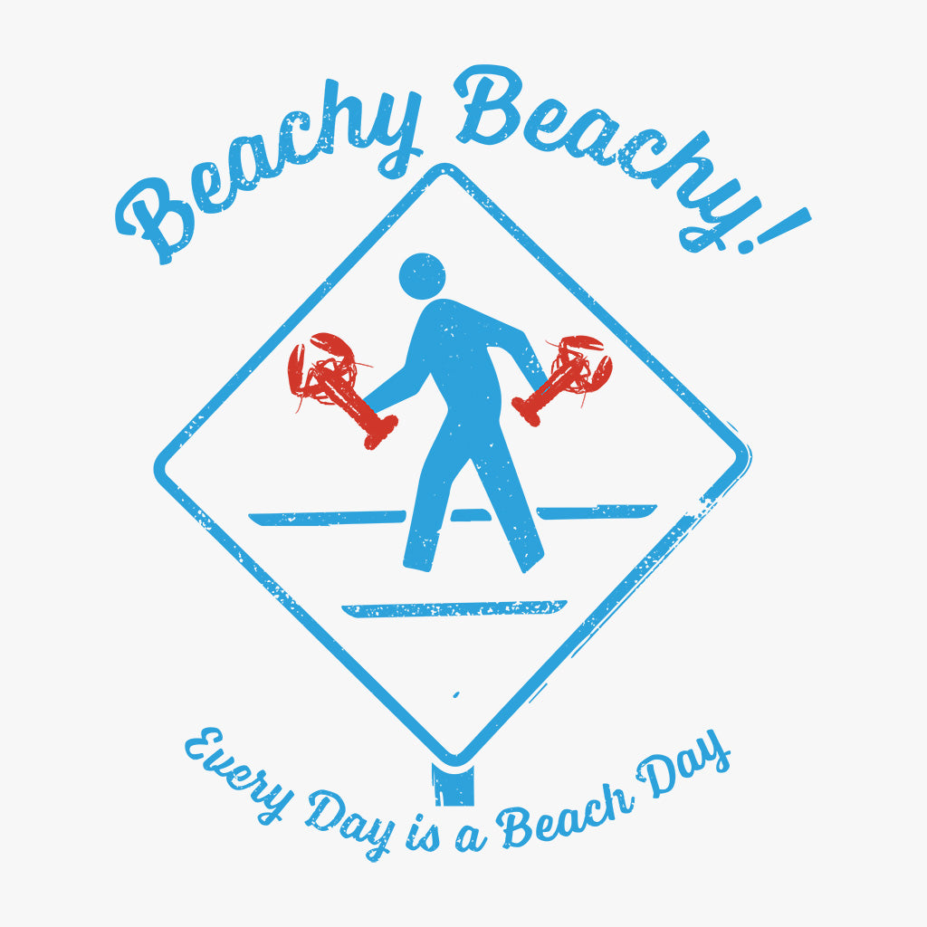 Beachy Beachy Vintage Lobsterman Crossing Kids Tee