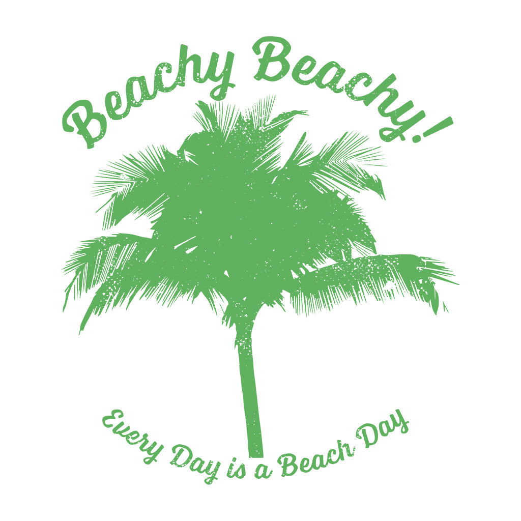 Beachy Beachy Vintage Palm Tree Car Sticker - Shape Cut